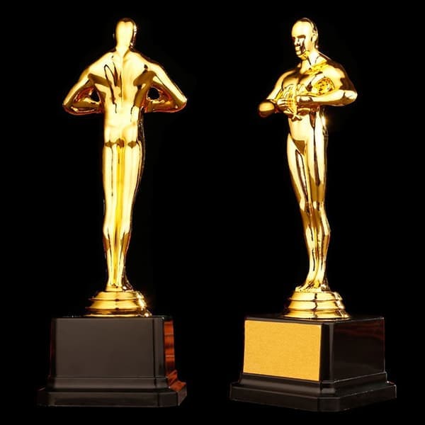 Oscar Trofæ Priser Lille Guldstatue 21CM 21cm 21cm