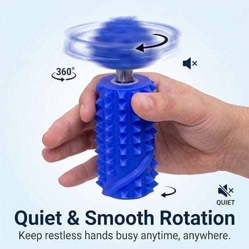 Silikone Spiky Sensorisk Rulle, Stille 360 Fidget Spinner