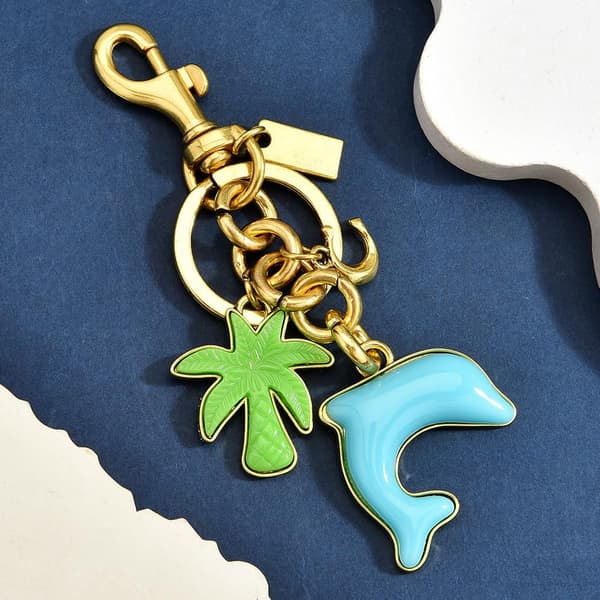 Väskberlocker för handväskor - Söt handväskkedjeberlock - Väskaccessoarer Berlocker för kvinnor Dolphin-gold