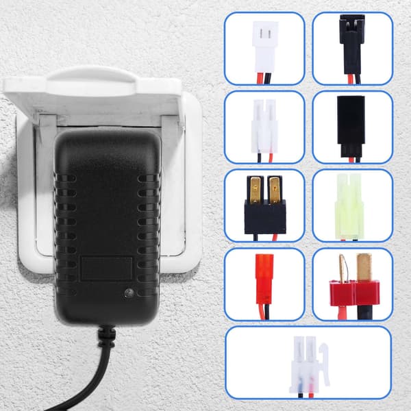 RC-batterilader for 2,4V-12V NiMH/NiCd-batteripakke