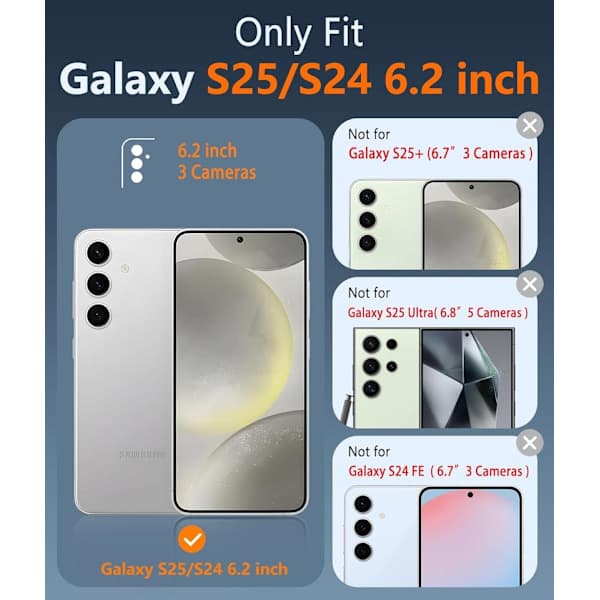 Samsung S25 – Ekstra støtsikkert deksel