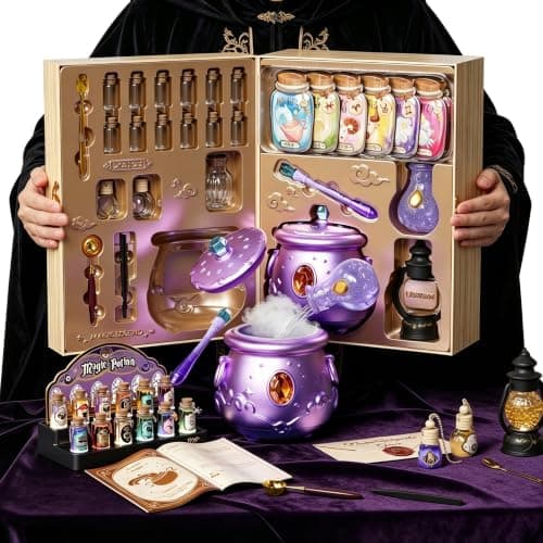 Magic Mix Potion Kit for barn 10+ Lysende Tåke Gryte Jenter Håndverksleke