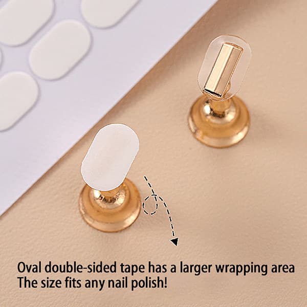 100 st dubbelhäftande nageltejp för lösnaglar Display S onesize