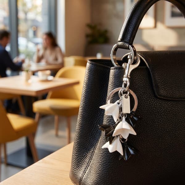 Väskberlock, söta handväskberlocker, väsktillbehörsberlocker, väskkedjor, handväskberlocker flh-black