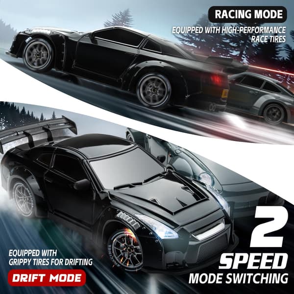 Nowzeth RC Driftbil, Sort 1/24 Fjernstyret Driftbil til Voksne og Børn Black 15 / 1:24 Scale