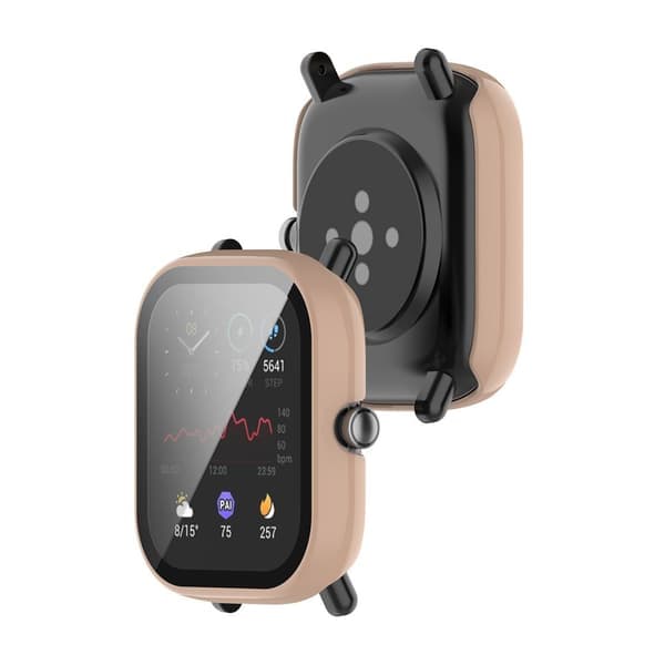 Etui+film PC Hærdet Glas til Amazfit GTS 2 Mini Pink pink
