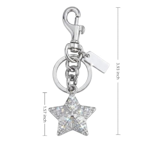Väskberlock, söta handväskberlocker, väsktillbehörsberlocker, väskkedjor, handväskberlocker Star-Silver