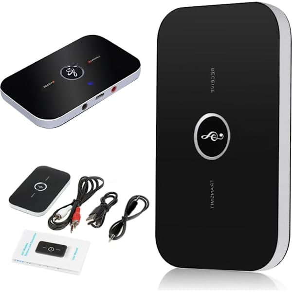 2-i-1 Bluetooth-sender og -mottaker trådløs lydsender