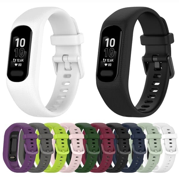 Silikoninen urheiluranneke Garmin Vivosmart 5:lle, TUMMANHARMAA dark grey