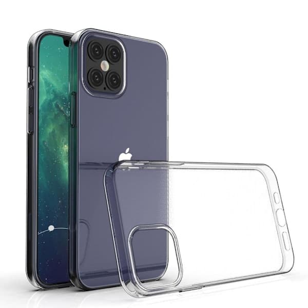 iPhone 12 / 12 PRO silikoni TPU - Läpinäkyvä Läpinäkyvä