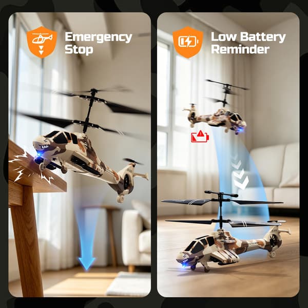 DEERC RC Helikopter för barn och vuxna, 2,4 GHz fjärrstyrd helikopter