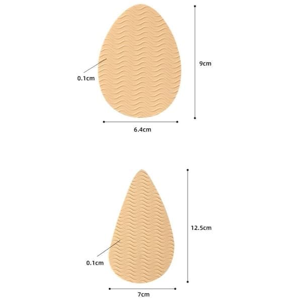 Halkfri sula, självhäftande framfotskudde BEIGE SPETSIG TÅ, Beige, Spetsig tå beige sharp head-sharp head