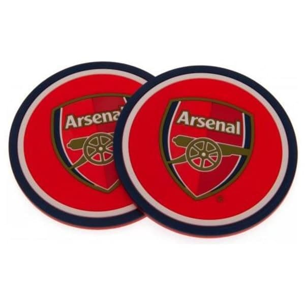 Arsenal Glasunderlägg Halkfria 2-pack
