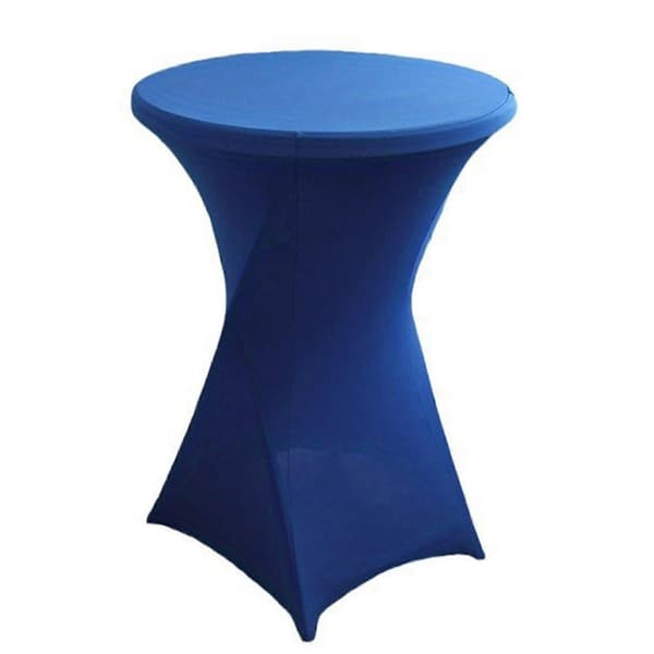 Cocktailbordsöverdrag Enfärgad Design Högelastisk Oljetät Universell Passform Enkel Installation L Blue