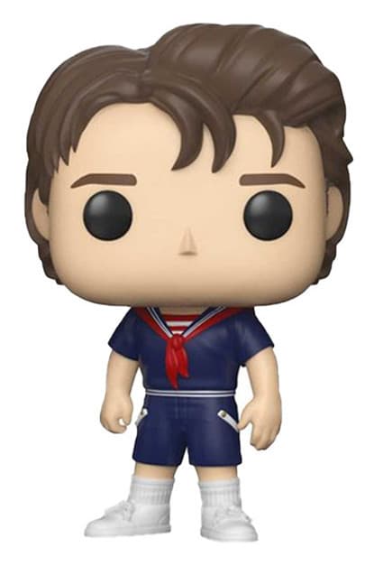 Stranger Things Steve i Scoops Ahoy-uniform Vinylfigur, Samleobjekt Steve-figurmodell for fans og samlere