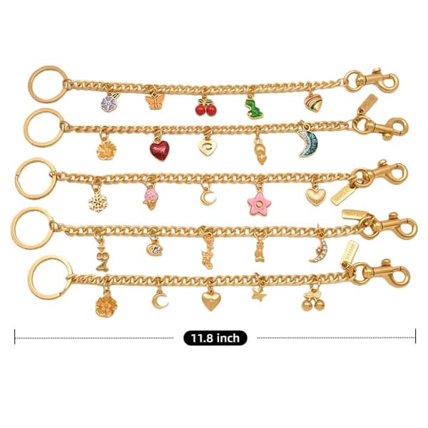 Väskberlock, söta handväskberlocker, väsktillbehörsberlocker, väskkedjor, handväskberlocker Rat C Chain-GOLO