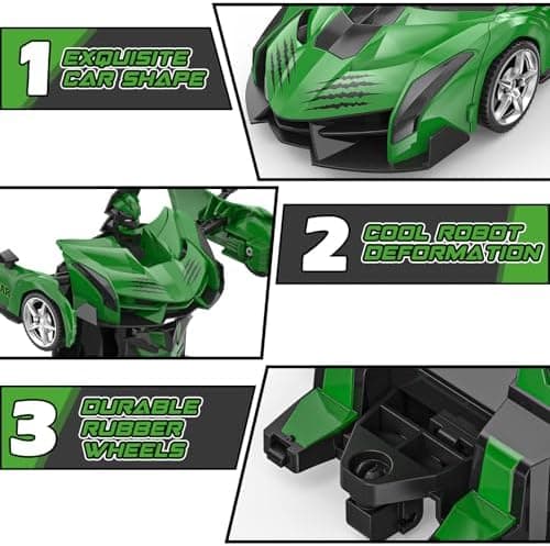 BLUEJAY Transform RC-biler for gutter 3-12, 2.4Ghz fjernstyrt bil Green