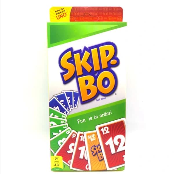 Skip-Bo-korttipeli – klassinen perhepeli lapsille, aikuisille ja juhlailloille Mattelilta
