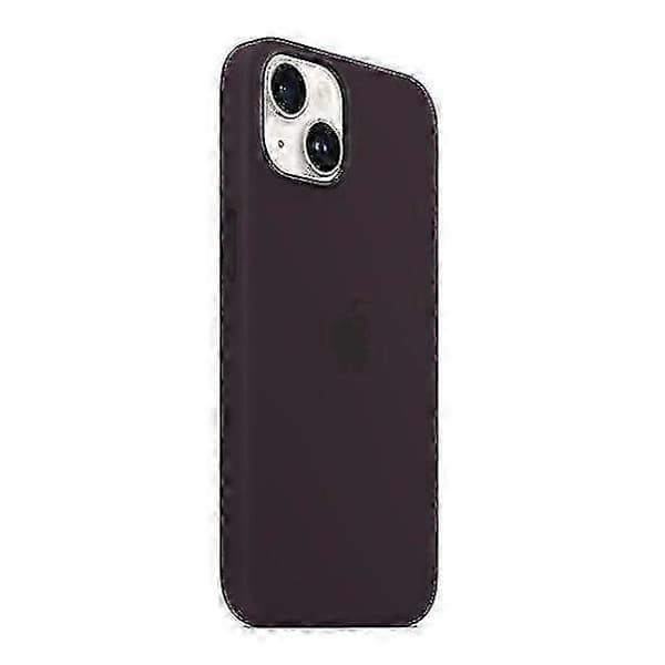 Silikonskal kompatibelt med iPhone 14 - Mjukt, stötsäkert, smalt skyddsfodral Elderberry Elderberry