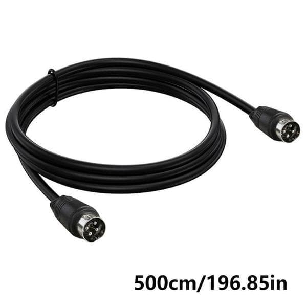 4-pin DIN hann til hann adapter forlengelseskabel for tilkobling av DVR og lydsystem 1m