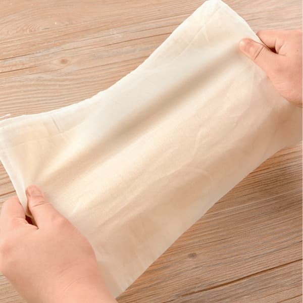 Robust osteklede med snøring, gjenbrukbart osteklede, for siling, bløtlegging, brygging, matlaging, damping, spiring og mer, bred bruk
