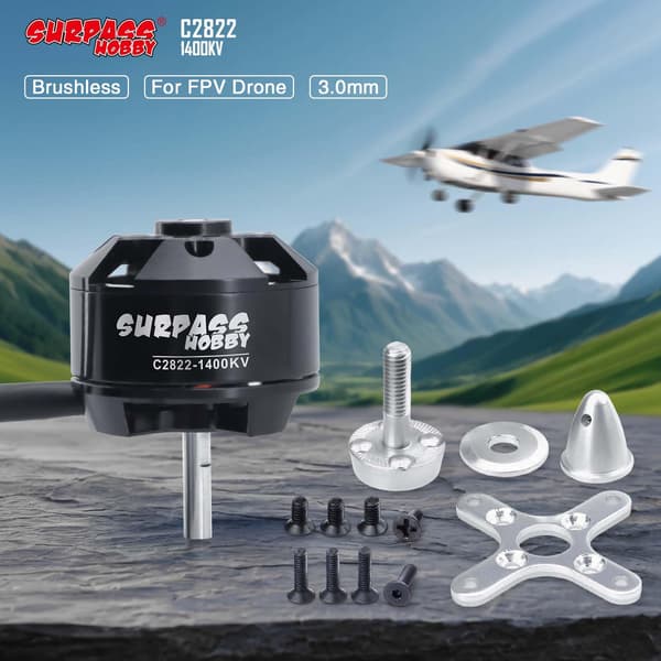 Surpss Hobby C2822 1200KV Borstlös Motor för RC Flygplan Fastvinge 1200kv