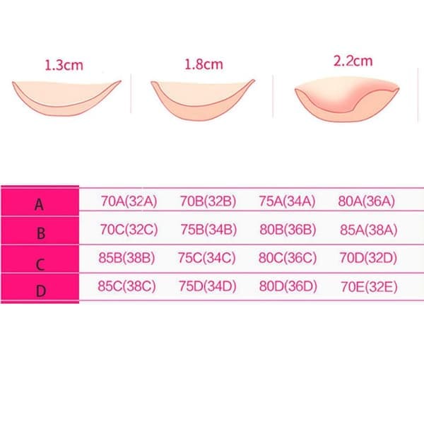 Liiviliivit silikonirintatarrat C1.8CM 1.8CM C1.8CM 1.8CM C1.8CM