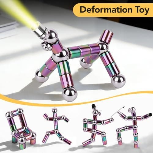 LARAH Stressavlastande Fidget Penna, Julklappsfyllning för män och tonåringar (Regnbåge) Rainbow