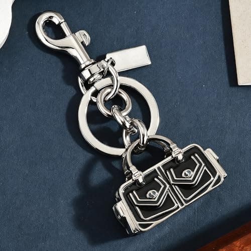 Väskberlock, söta handväskberlocker, väsktillbehörsberlocker, väskkedjor, handväskberlocker Handbag Black-Silver