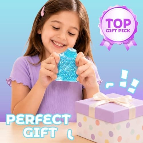 Tandkräm Squishy Stressboll, Långsamt Stigande Klämleksak Blue
