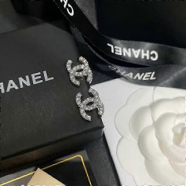 Chanel Dobbelt C Alle Diamant Luksus Øreringe