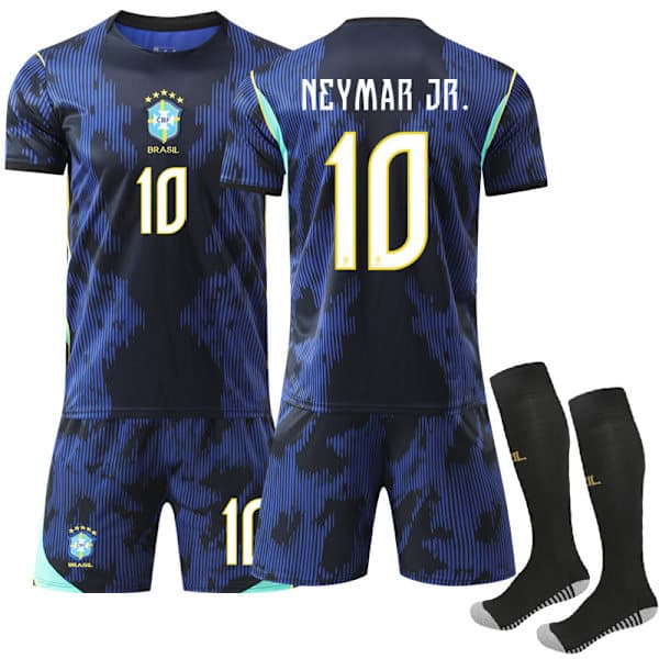 VM 2026 Brasil Hemmabarnfotbollströja Vinicius Nr.10 Neymar 22 Neymar 22