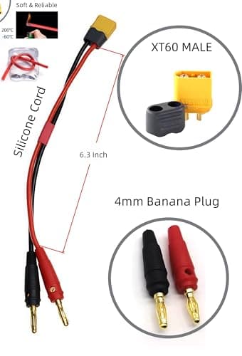 XT60-adapter, XT60-splitter til XT30 / XT90-stik ladekabel | Hun-han-stik, RC Lipo-batteri, ladekabel