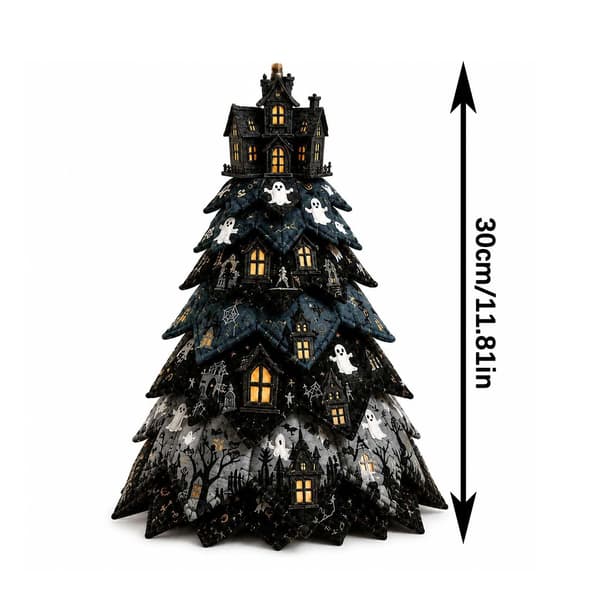 DIY Halloween Quilted Fabric Tree Kit, 3D Sewing Craft Halloween Tree, H H
