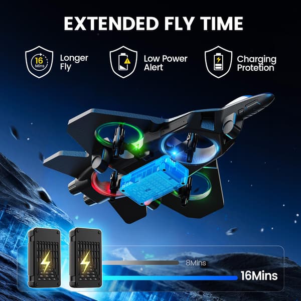 Fjernstyret fly RC-fly til børn, voksne, skum-jagerfly