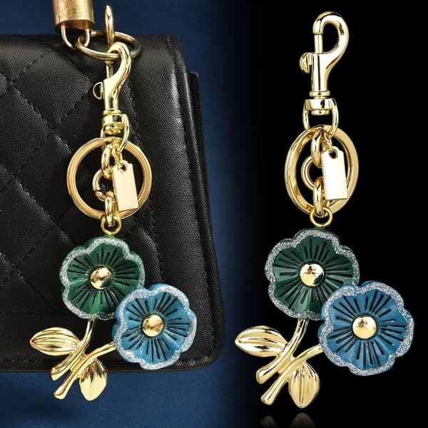 Väskberlocker för handväskor - Söt handväskkedjeberlock - Väskaccessoarer Berlocker för kvinnor 2 Flowers