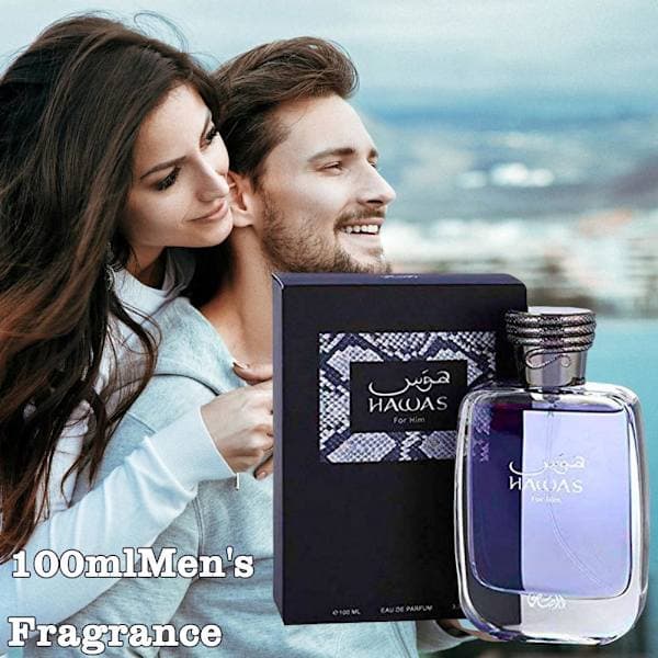 Hawas til ham Eau De Parfum Af Rasasi | 100 ml 3,4 OZ til mænd Ny i æske❉