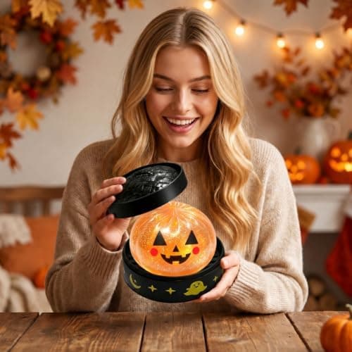 Halloween Spooky Ghost Dumpling Squishies Legetøj, Dumplings Stressbolde til Voksne Fidget Legetøj med Damper, Aflastning Fidget Sensorisk til Helligdage & 111#orange