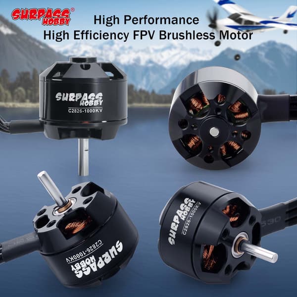 Surpass C2830 1300KV Børsteløs Motor til RC Fly Fastvinge 1300kv