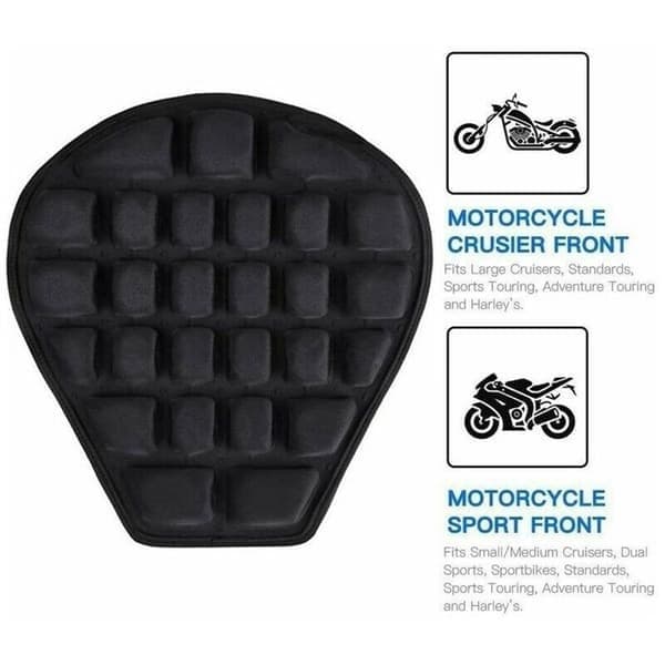 Gel-sitsdyna för motorcykel, motorcykelkudde röd