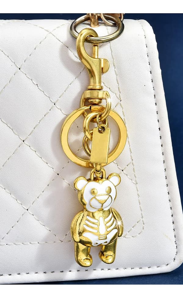 Väskberlocker för handväskor - Söt handväskkedjeberlock - Väskaccessoarer Berlocker för kvinnor Key Lock - Gold