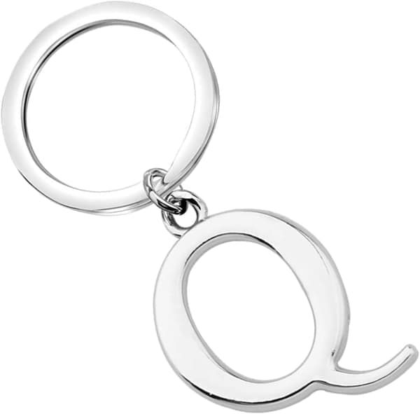 Nyckelring Bokstav - Initial Bokstav Nyckelring Berlock Q Q