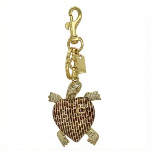 Väskberlock, söta handväskberlocker, väsktillbehörsberlocker, väskkedjor, handväskberlocker Gold-Turtle