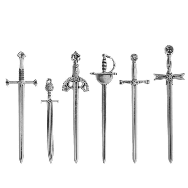6 antikke sværd bogmærker