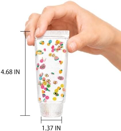 Tandkräm Squishy Stressboll, Långsamt Resande Klämleksak Clear