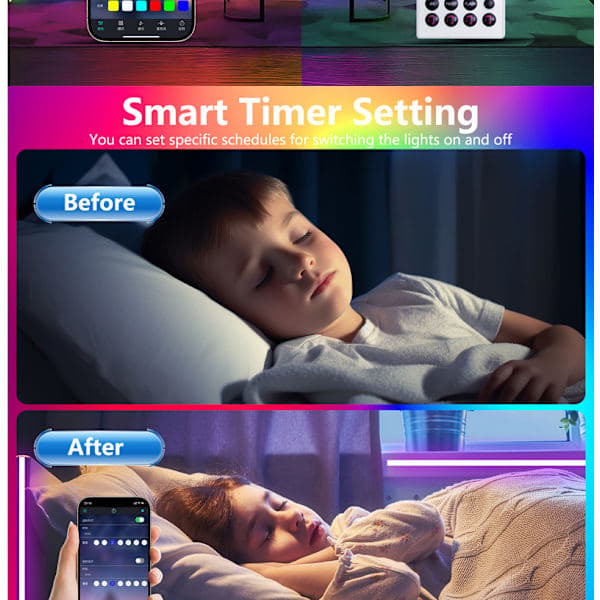 20M LED-nauhat Bluetooth-sovellusohjauksella