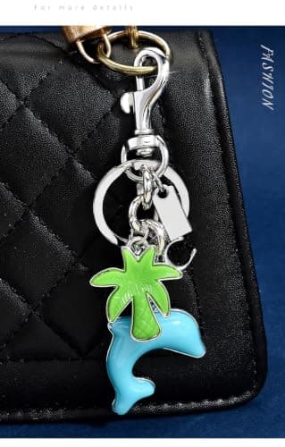 Väskberlocker för handväskor - Söt handväskkedjeberlock - Väskaccessoarer Berlocker för kvinnor Dolphin-silver