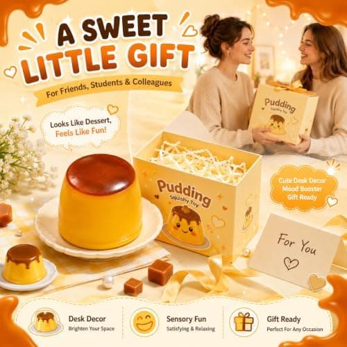 Knasende Pudding Squishy Asmr Perlefylt, Knasende Pudding Squishies Pudding