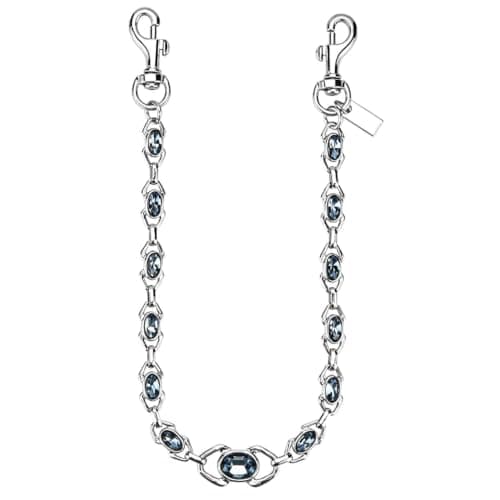 Väskberlock, söta handväskberlocker, väsktillbehörsberlocker, väskkedjor, handväskberlocker Chain Blue Diamonds - Long