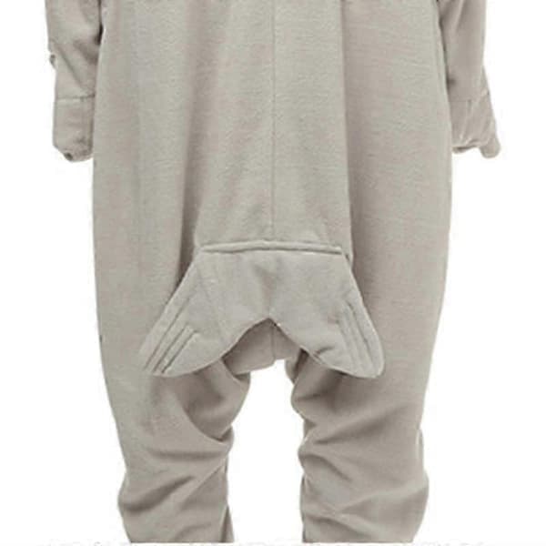 Grå säl djur tecknad jumpsuit pyjamas unisex kläder för hemmet, M M